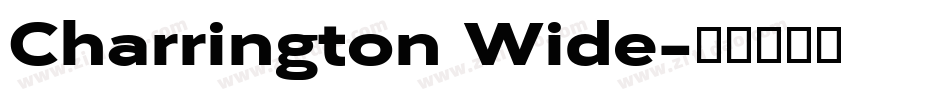 Charrington Wide字体转换